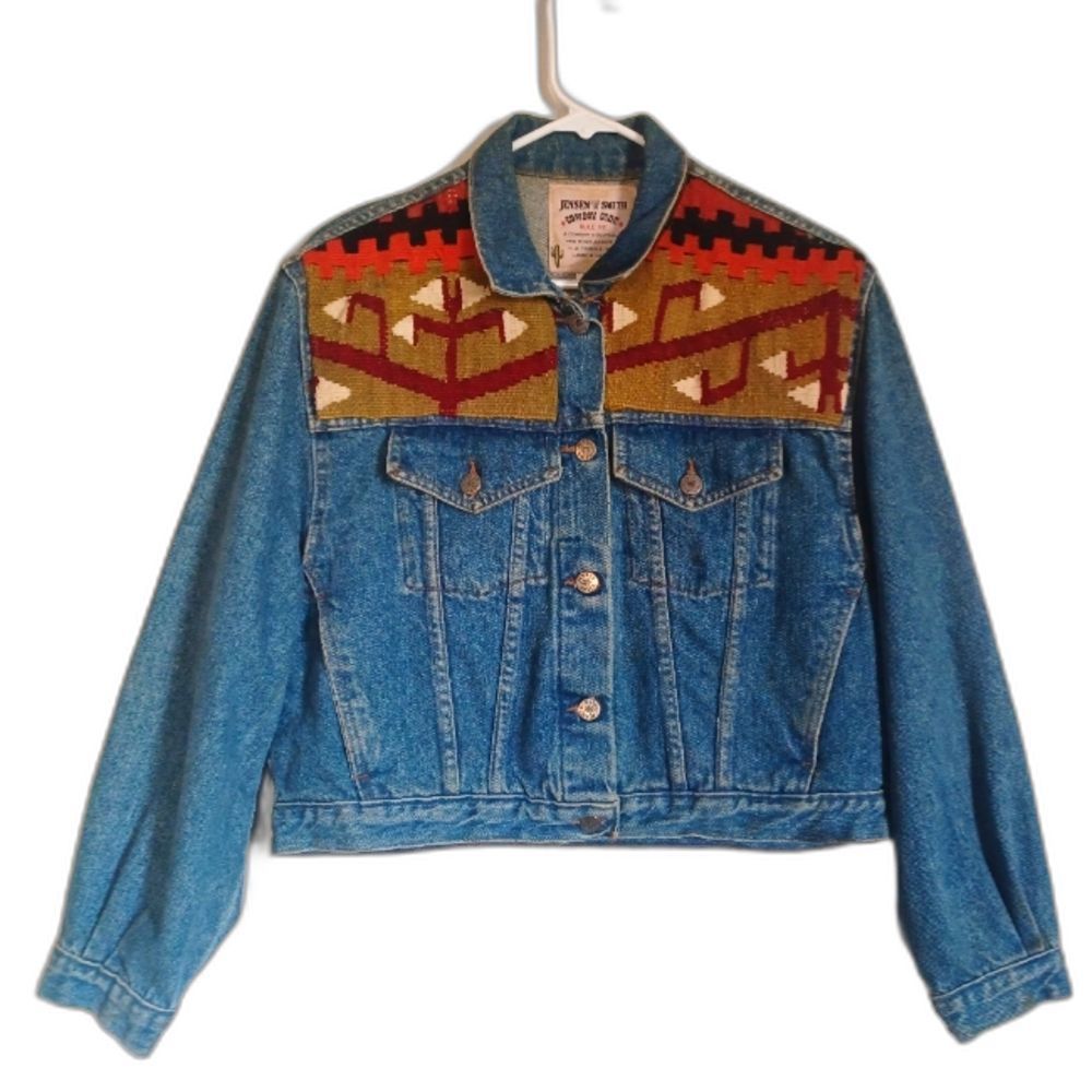 Vintage Jensen Smith denim kilim jacket